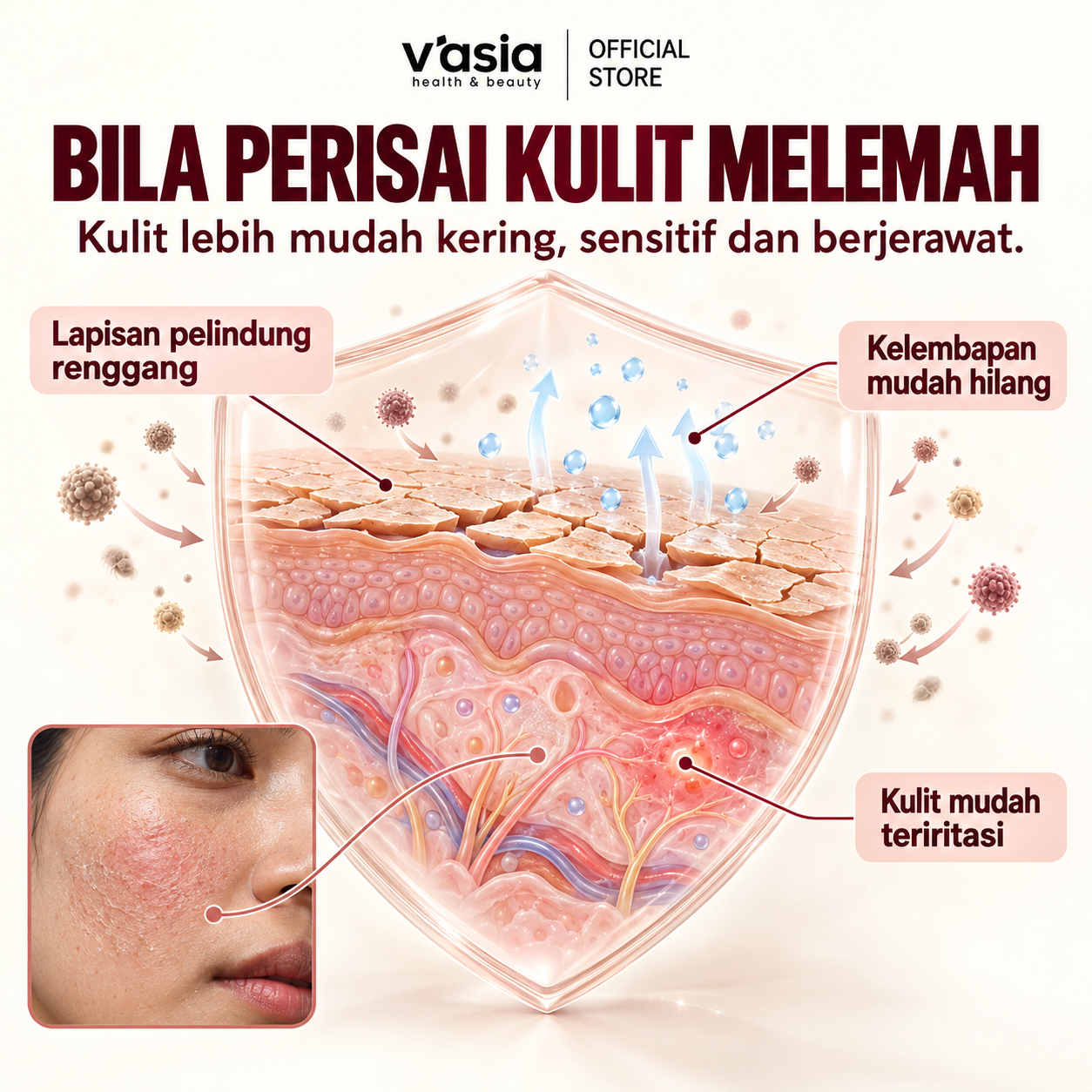 Skin barrier rosak